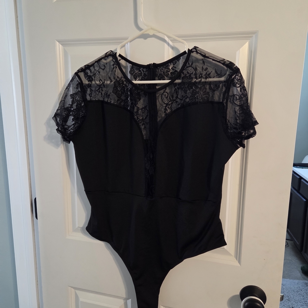 Black Lace Bodysuit